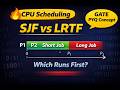 SJF and LRTF Scheduling Algorithm | CPU Scheduling | Operating Systems | GATE 2027
