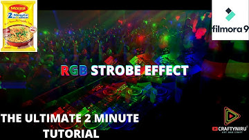 2 MINUTE RGB STROBE VIDEO EFFECT IN FILMORA9|EASY TUTORIAL|CRAFTYNIRU