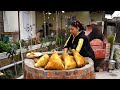 Recipe for Delicious Crispy Uzbek SAMSA in Tandoor | Mass Street Food of Uzbekistan