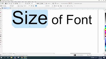 Corel Draw Tips & Tricks Size of a font in a line of text