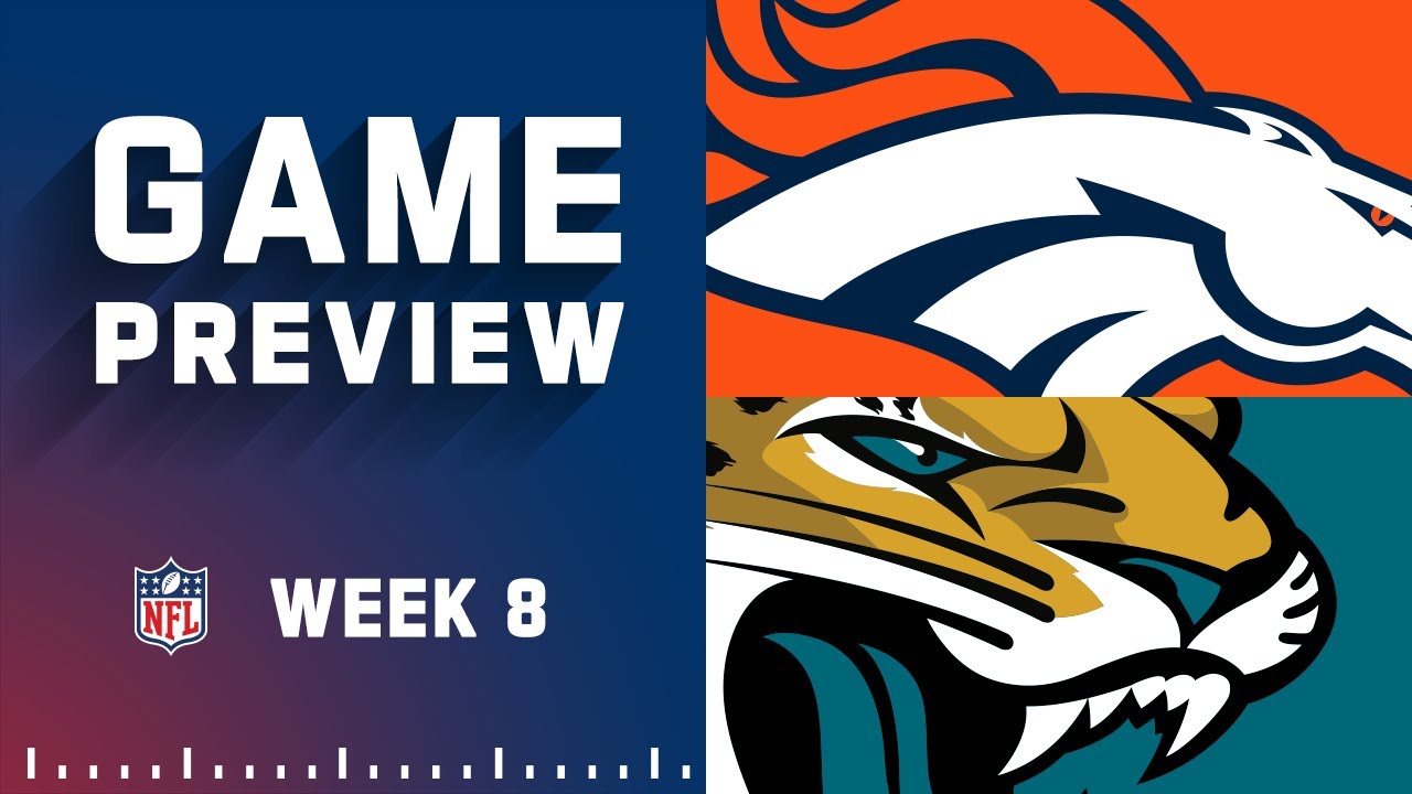 Broncos vs Jaguars Fantasy Football Worksheet, Week 8