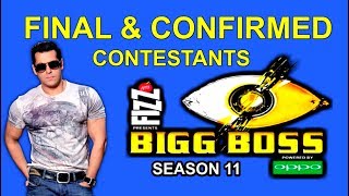Bigg boss 11 : final & confirmed 18 contestants full list 2017 - hungama
