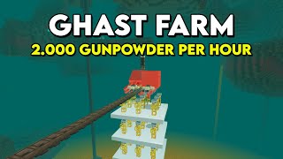 Expandable Ghast Farm in Minecraft Bedrock 1.20