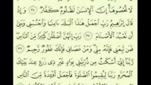 سوره إبراهيم - ماهر المعيقلي -الآيه 35-41