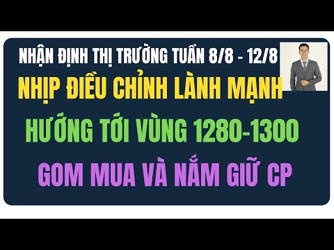 Video NHẬN ĐỊNH THỊ TRƯỜNG TUẦN 8/8-12/8: Điều chỉnh lành... - youtube