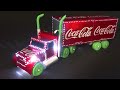 AMAZING COCA-COLA CHRISTMAS TRUCK MADE WITH ALUMINUM CANS AND LEDS