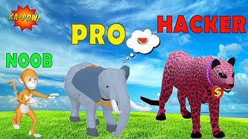 Animal Transform Battle - NOOB vs. PRO vs. HACKER