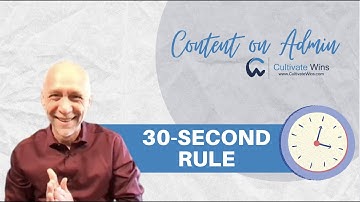 The 30-Second Rule  ||  TC201