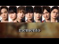 Capture de la vidéo 【歌詞】Kis-My-Ft2『Memento』【歌割り】