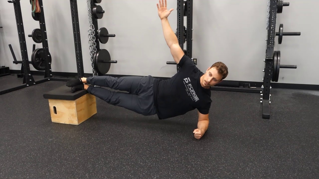 Feet Elevated Side Plank w Hip Drop YouTube
