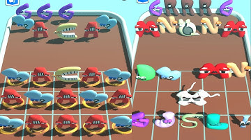 Merge Alphabet Monster 2 - Abcd 3d Run - Merge Battle Gameplay