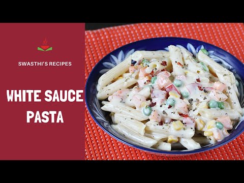 White Sauce Pasta Bechamel Sauce Pasta Swasthi S Recipes