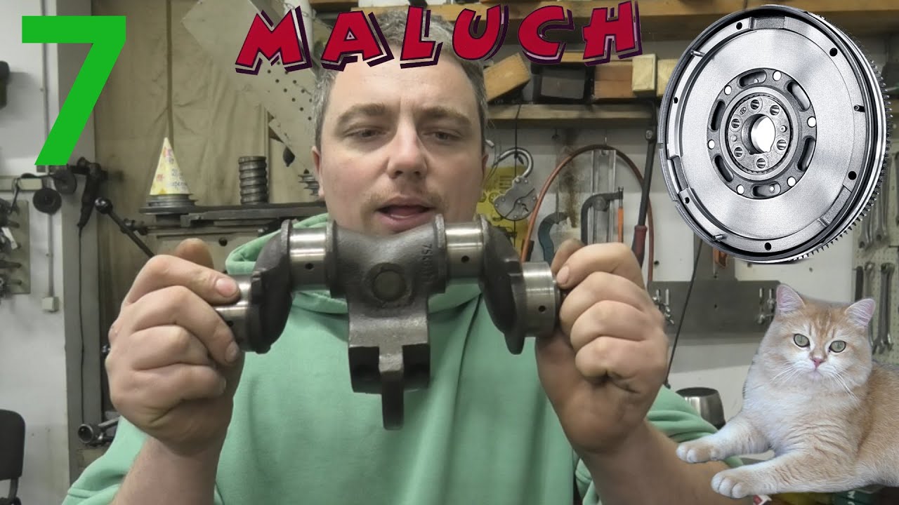 FIAT 126P BIS. ШЛІФОВКА КОЛІНВАЛА і МАХОВИКА в домашніх умовах.