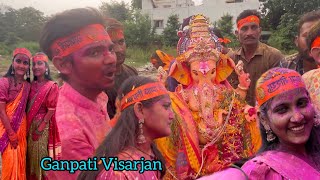 Ganpati Visarjan | we danced a lot and also got emotional | Day - 5