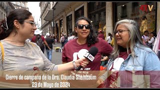 'Es tiempo de mujeres' la voz del pueblo durante el cierre de campaña de Claudia Sheinbaum by La 4TV 759 views 10 hours ago 6 minutes, 21 seconds