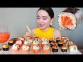 МОТОЦИКЛ И ОПАСНОСТЬ / СУШИ РОЛЛЫ MUKBANG/ asmr Ayka Emilly