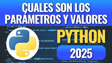Cuales son los parámetros y valores en las funciones de Python