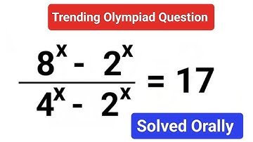 Trending Olympiad question! #fastandeasymaths #olympiad #indices #trending
