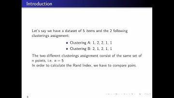 Rand Index in Statistics - A Worked Example - Cluster Analysis