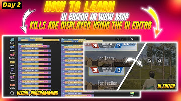 Dag 2: Leer de UI-editor in WOW Map | Kill Count weergeven met visuele programmering | PUBGWOW | ...