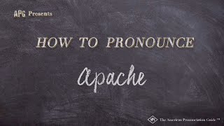 How to Pronounce Apache (Real Life Examples!) screenshot 3