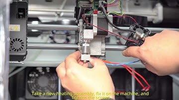 Flashforge Creator 3 Pro  How to Replace The Heating Assembly 1080p 24fps H264 128kbit AAC