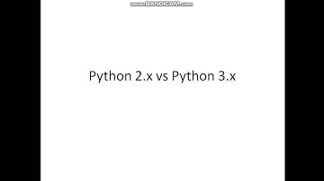 Python 2 vs Python 3