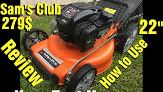 22” Yard Force 3N1 Mower Review and How to Use Sam's Club YF22 3N1SP SC Briggs and Stratton 675 Exi