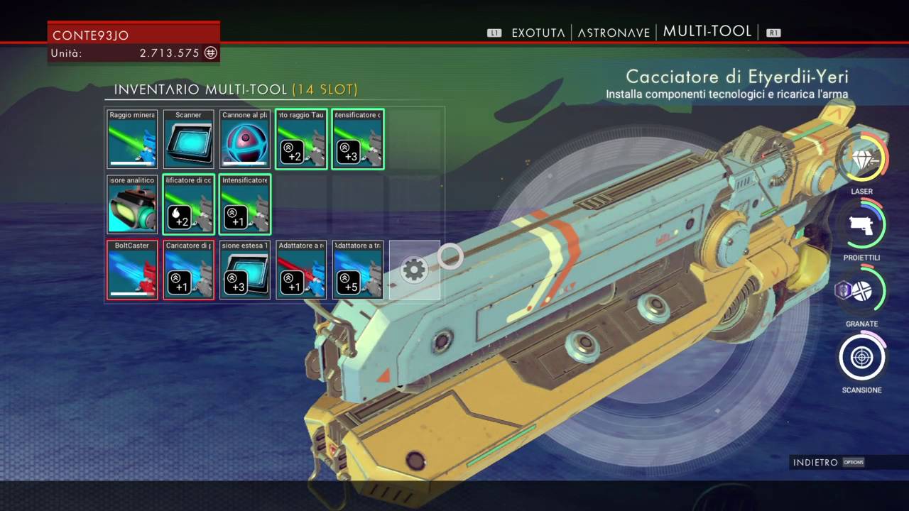 No Man's Sky First OverPower Multitool Exotic version