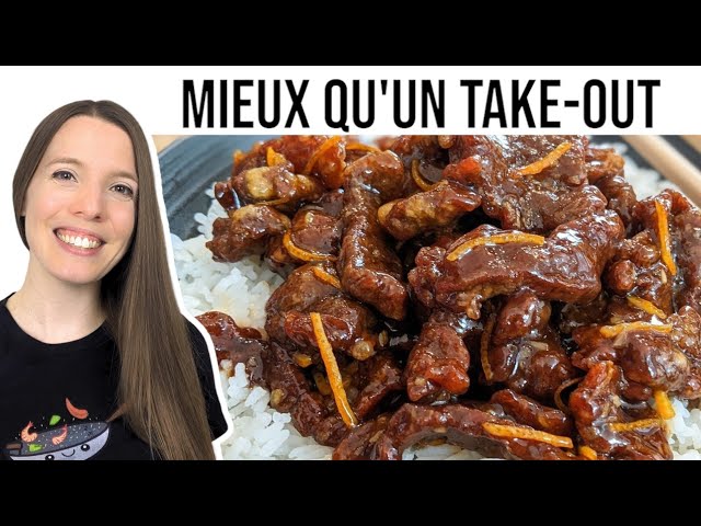 Recette de boeuf croustillant à l'orange - Hop dans le wok!