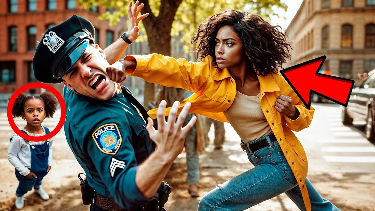 Outline Video Racist Cop SLAPS Black Woman in Front of Her Daughter, But is SHOCKED When She FIGHTS BACK!