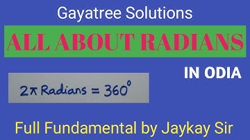 All about Radians in Odia ll Gayatree Solutions