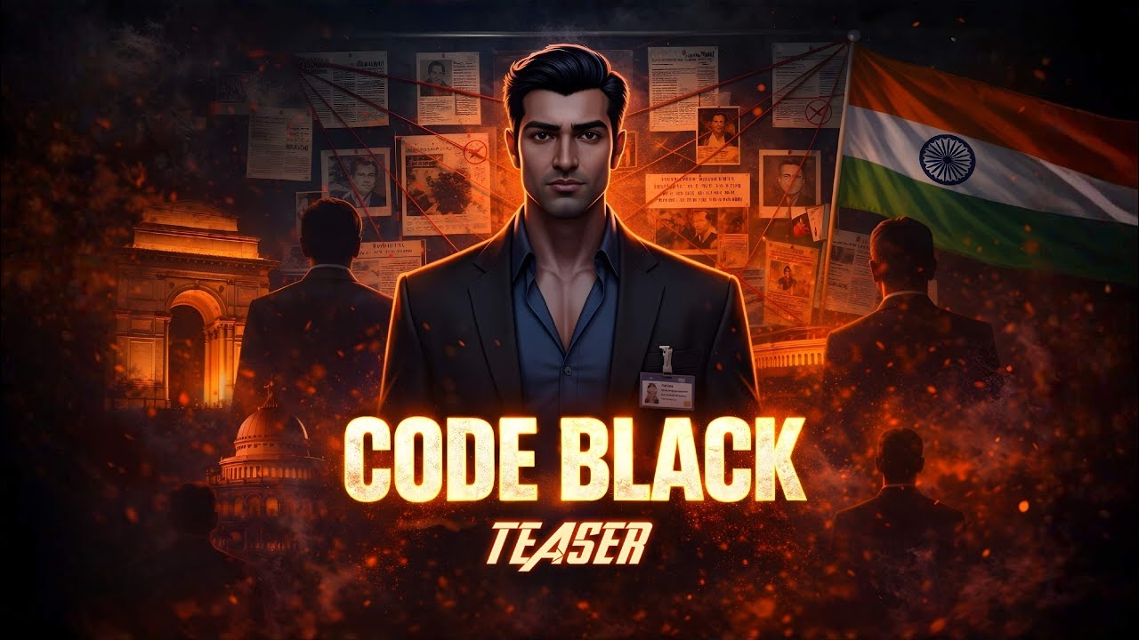 CODE BLACK | Teaser | Animated Crime Thriller Story of Power, Secrets & Truth | Hindi