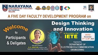 Part -1 Design Thinking and Innovation Faculty Development Programme #designthinking #designthinkers