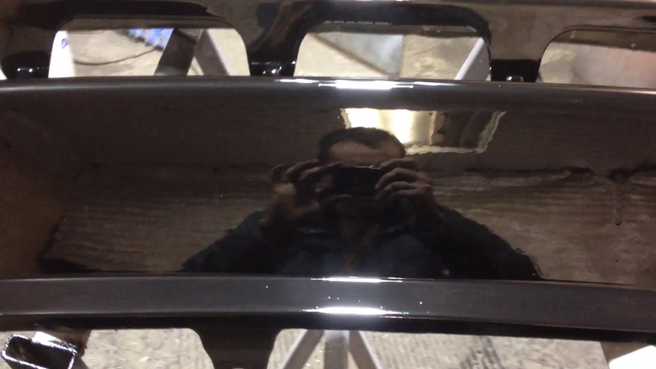 Покраска бампера в зеркало в гаражных условиях. - YouTube