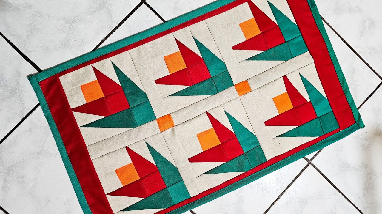 SÓ USANDO RETALHOS FIZ ESTE BELÍSSIMO TAPETE DE TULIPAS 🌷