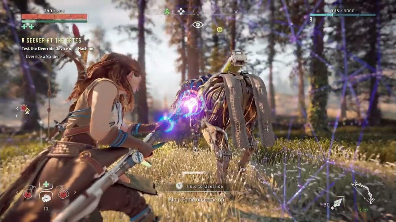 Horizon Zero Dawn when you want to override a strider YouTube