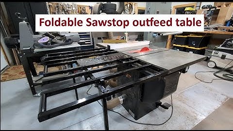 Foldable Sawstop outfeed table