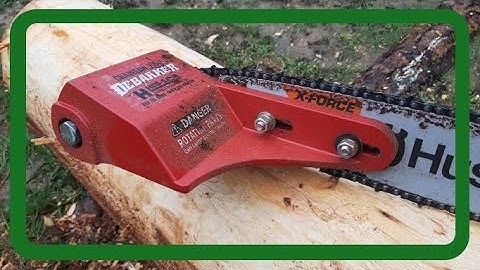 Hud-Son Chainsaw Log Debarker- setting up