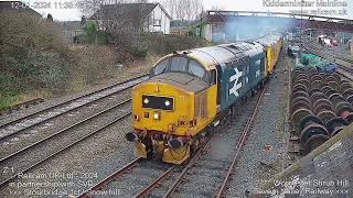 Locomotive Services Group 37401/402 hauling 73951/952 (0Z58), 12/01/24 | Railcam UK