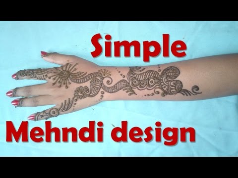 Simple And Easy Half Hand Bridal Mehndi Design Onestop Nonstop