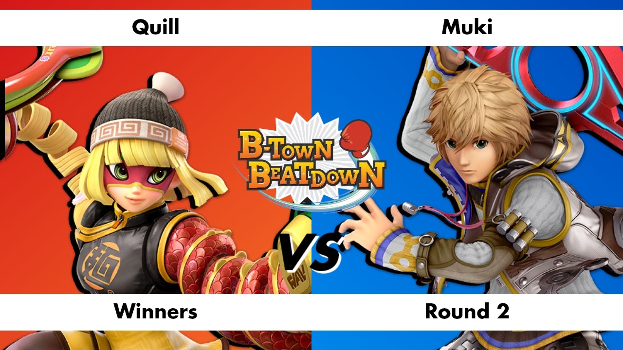 B-Town Beatdown 96 Winners Round 2: Quill (Min Min) vs Muki (Shulk)