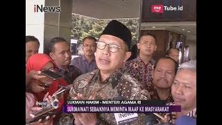 Menteri Agama Angkat Bicara Terkait Kontroversi Puisi ibu Indonesia Sukmawati  Inews Sore 0404