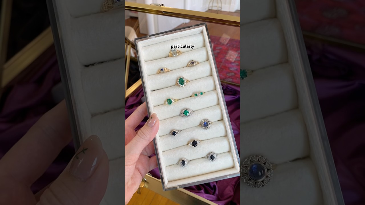 A couple from the UK finds their perfect engagement ring! #mjvjewelry #vintagejewelry