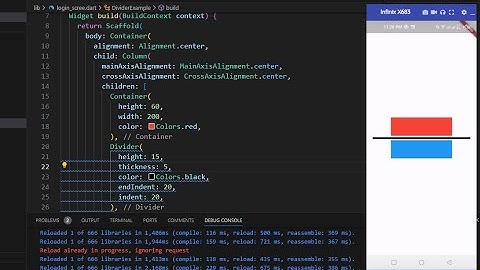 Divider Widget | Flutter | Dart