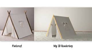 Little Tent Pinterest Convert To 3D