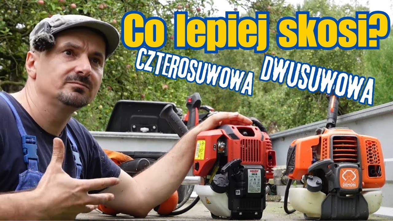 Demon Turbo (2T) vs Hecht 143r (4T) Która kosa lepiej kosi?