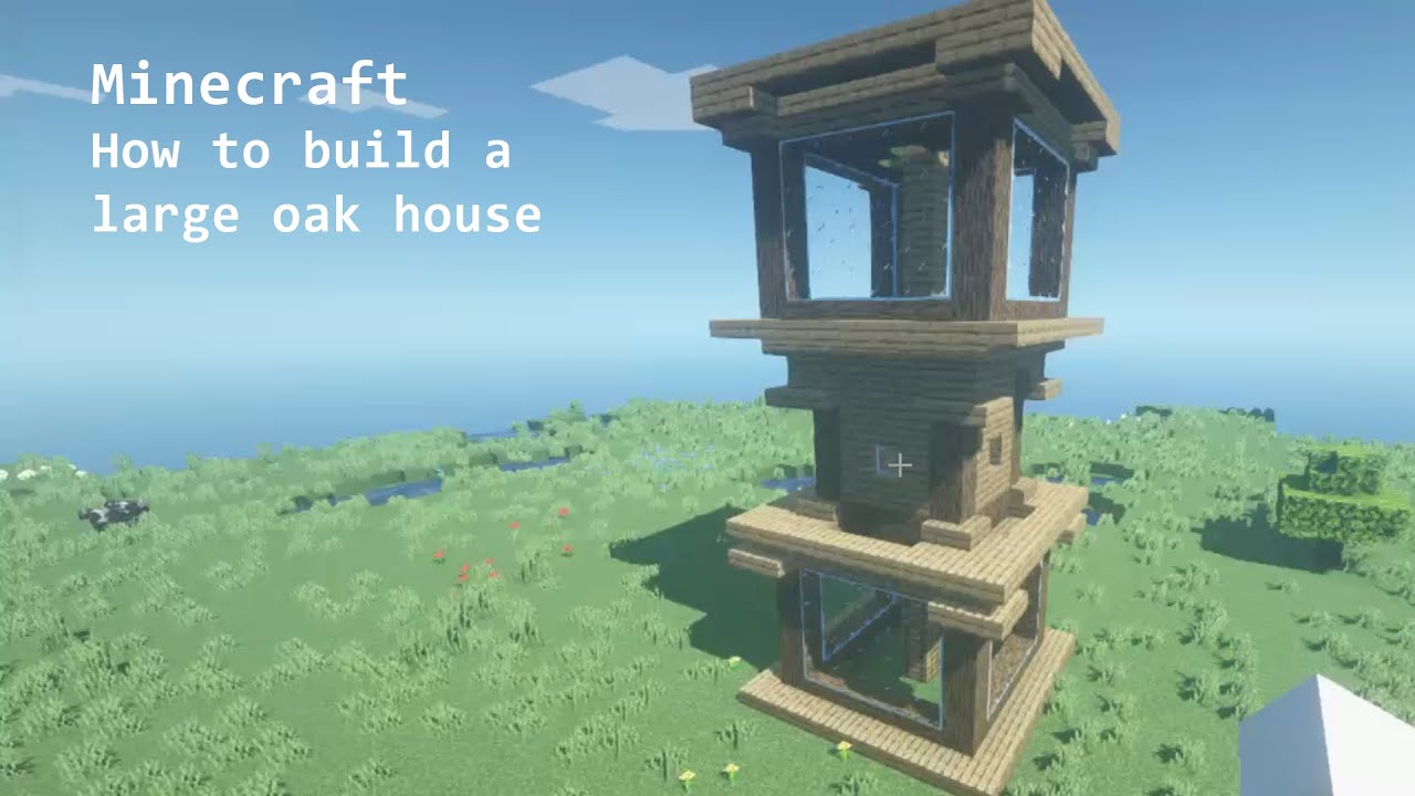 Minecraft How to Build Simple Oak wood house YouTube