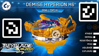 RIPFIRE DEMISE HYPERION H6 QR CODES BEYBLADE BURST SURGE APP @zankye COLLAB