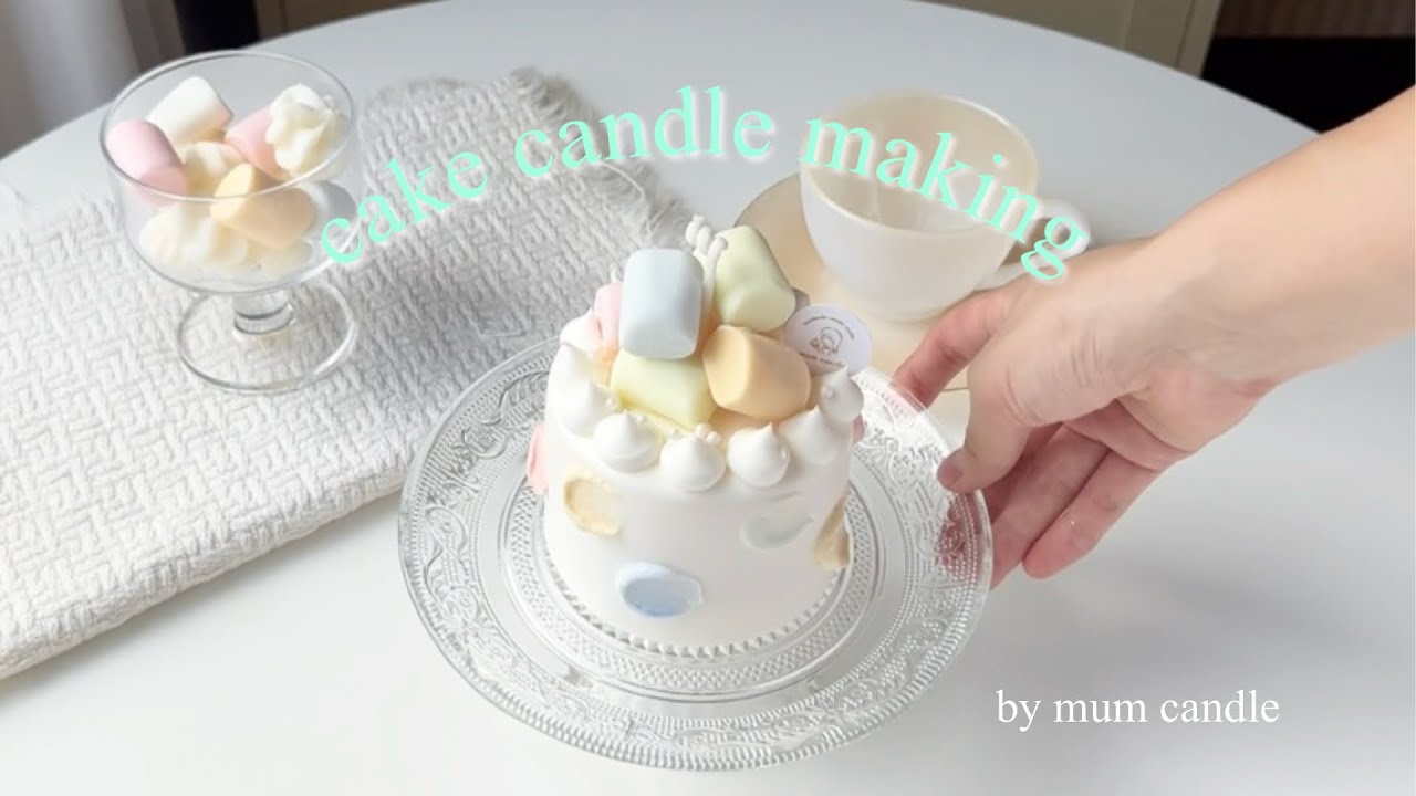 韓国キャンドル🕯ケーキキャンドル作り　sweets candle making